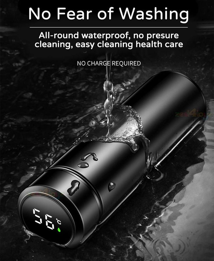 Stainless Steel Temperature Water Bottle Thermos, Double Wall Vacuum Intelligent Cup with LCD Smart Display (500 ML)