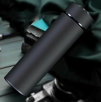 Stainless Steel Temperature Water Bottle Thermos, Double Wall Vacuum Intelligent Cup with LCD Smart Display (500 ML)